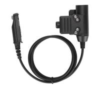 Adaptateur pour casque tactique U94Type Push-To-Talk, câblage civil, antidérapant, étanche, robuste et durable, Plug and Play, réduction du bruit