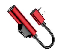 Adaptateur pour casque USB C avec recharge - Dongle à double port C, répartiteur audio jack USB à 3,5 Mm, adaptateur audio de charge pour appels vidéo, streaming de musique | convertisseur pour