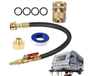 Adaptateur pour compresseur d'air - Kit de purge d'arrosage, kit complet, adaptateurs vannes de tuyau en laiton anti-fuite Kit anti-gel, connecteur d'évacuation irrigation | Utilisation