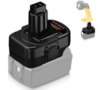 Adaptateur pour Dewalt Ni-CD Ni-Mh Outils, pour Makita 18V Batterie LXT BL1830 BL1850 BL1860 Conversion pour Dewalt 12V 14.4V Ni-CD Batteries Ni-Mh DC9091, Alimentation pour l'outil de Batterie Ni-CD