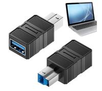 Adaptateur pour Disque Dur Externe, Adaptateur USB B 3.0 | Connecteur Plug and avec de données Haute Vitesse pour Scanner, Station d'accueil, hub et Ordinateur