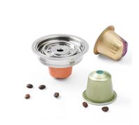 Adaptateur pour dosettes de café réutilisables compatible avec De-longhi ENV135, VertuoLine-GCA1, support convertisseur en acier inoxydable BENFUCHEN pour VertuoMachine, infusion de café NES OL,40 ml