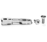 Adaptateur pour etrier de frein arriere shimano flat mount 160 mm absoluteblack gris