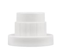 Adaptateur pour Fontaine de Piscine Structure Triple, à Double Filetage | Plastique Blanc, Raccord Stable pour Sorties D’eau et Buses, Entretien Facile, Installation Rapide