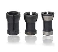 Adaptateur pour fraise HSS, douille divisée, mandrin de fraisage et travail du bois (8 mm+6,35 mm+6 mm, lot de 3)