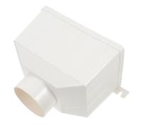 Adaptateur pour Gouttière de Pluie PVC Carré, Beige | Raccord de Canalisation pour Bâtiments et Sol, Plastique, Installation Simple, Résiste à Déformation, Entretien Réduit