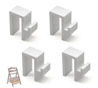 Adaptateur pour Hauck Alpha Plus Beta Plus Chaise Haute Bébé, Support de Rangement pour IKEA Trofast Boîte, Accessoire pour Organiser Jouets et Accessoires Bébé, Montage Facile sans Perçage (4 Pièces)