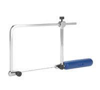 Adaptateur pour lames de scie à chantourner - Cadre de scie à chantourner - Cadre de scie à bijoux réglable en forme de U - Outil de coupe avec 6 scies hélicoïdales (ASB400)