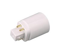 Adaptateur pour lampe LED GX24Q compatible avec douille E27 à 4 broches (2 pièces) - Cadeau surprise