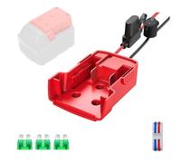 Adaptateur pour M18 18 V Power Wheels Kit de Conversion de Batterie 14 AWG avec Porte-fusible et 3 fusibles 30 A et bornes pour Bricolage, Jouets télécommandés et robotique