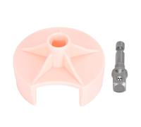 Adaptateur pour machine à tricoter, accessoire d’alimentation électrique rapide pour crochet et tricot avec embout hexagonal, adaptateur de manivelle pour métier à tisser (Rose)