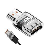 Adaptateur pour moniteurs - Convertisseur 8K 60 Hz - Bidirectionnel - Adaptateur d'extension audio pour ordinateur, conférence, bureau, studio, salle de jeux, salle de cinéma, projecteur audio vidéo