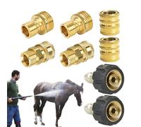 Adaptateur pour nettoyeur hautee pression - Pivot à dégagement rapide en laiton, pivotant pour tuyau de nettoyeur hautee pression, accessoires à haute efficacité pour équipement de nettoyage