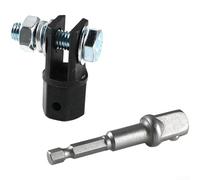 Adaptateur pour outil de levage de ciseaux à entraînement 1/2" conçu pour une utilisation avec clé à impact pour la compatibilité générale des véhicules dans l'entretien mécanique et automobile (kit
