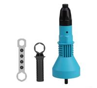 Adaptateur pour outil de rivetage électrique avec 4 têtes filetées interchangeables, alliage d'acier forgé, compatible avec perceuses électriques pour la construction et l'assemblage de fenêtres