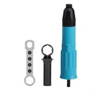 Adaptateur pour outil de rivetage électrique avec 4 têtes filetées interchangeables pour conversion avec perceuses électriques appliquées au rivetage automobile et en aluminium (99098A)