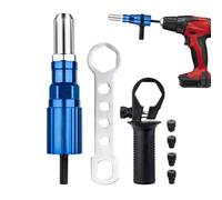 Adaptateur pour perceuse à rivets à écrou | Outil accessoire électrique à batterie | Riveteuse à batterie pour perceuse pour inserts à écrou | Convient pour métal, aluminium, intérieur et extérieur