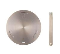 Adaptateur pour Plaque à Induction, Diffuseur de Chaleur avec Poignée Amovible pour Cuisinière à Gaz, Compatible avec Café et Lait (Or rose, 28cm)