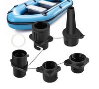 Adaptateur pour pompe à air gonflable | Accessoire portable pour pompes | Adaptateur étanche 4 en 1 pour kayak, radeaux, planches de surf, bateaux et activités aquatiques