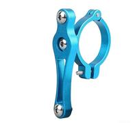 Adaptateur pour porte-bidon en aluminium léger, s'adapte à différents diamètres de tuyaux pour une commodité ultime sur les vélos et motos (vis unique bleue)