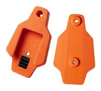 Adaptateur pour porte-bouteille d'eau Brompton à montage frontal avec espacement des trous de 64 mm pour une utilisation sur les vélos pliants DAHON et modèles de cadre similaires (orange-rouge)