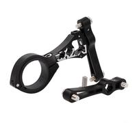 Adaptateur pour porte-bouteille d'eau de vélo, en alliage d'aluminium, support réglable pour guidon de selle, convient aux tubes de 22,2 mm-31,8 mm, route pour VTT E-for vélo (noir)