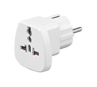 Adaptateur pour prise d'alimentation - goobay - CEE 7-7 (SCHUKO) - Blanc - Intérieur - Mâle
