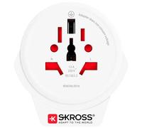 Adaptateur pour prise d'alimentation Skross Monde vers Europe USB
