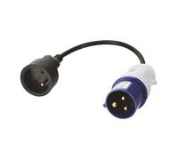 Adaptateur pour prise de caravane 16A, fiche mâle - AUTOBEST - 241931