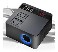 Adaptateur pour prise de voiture - Adaptateur pour chargeur de voiture, port USB à charge rapide, convertisseur d'électricité pour véhicules portables, hub de voyage compact pour utilisation en