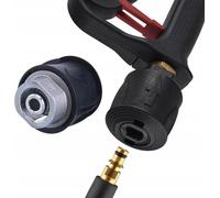 Adaptateur pour rallonge de tuyau - Raccord rapide métallique Click QC compatible avec Lavor et Black & Decker | Douille pour tuyau et pistolet