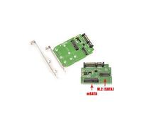 Adaptateur pour SSD M2 NGFF SATA B ou B+M Key et/ou SSD mSATA vers SATA, avec équerre