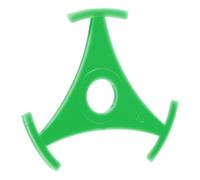Adaptateur pour Tourne-Disque Triangle en Plastique Vert, Portable | Installation Facile, Léger, Répartit le Poids Uniformément, Accessoire pour Vinyle et Platine