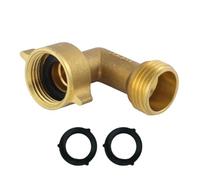 Adaptateur pour tuyau d'arrosage,Laiton résistant aux fuites Élément de remplacement de raccord d'angle de quatre-vingt- degrés - coupleur de tuyau,pour réparation de drain d'évier de cuisine