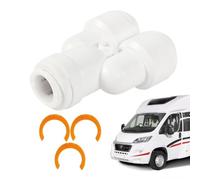 Adaptateur pour tuyau d'évacuation des eaux usées des camping-cars - Raccord de tuyau universel de 12,7 mm - Raccord universel pour les eaux usées des véhicules de camping - Pour l'extérieur, le