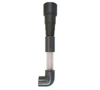 Adaptateur pour tuyau d'évacuation HFor avec tube en PVC transparent et connecteurs double taille pour une utilisation humide et plus propre (1,9 cm)