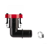 -Adaptateur pour tuyaux Livewell 3/4", raccords droits et coudés en ABS, connecteurs étanches pour bateaux marins et réservoirs à poissons (tête incurvée)