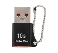 Adaptateur pour usb-c Compact pour Chargeur pour voiture et PC | Alliage pour aluminium , finition pour premium, résistant chocs, taille compacte 27mm, trois couleurs disponibles(Black)