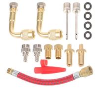 Adaptateur pour Valve de Vélo, Kit de Gonflage, Installation Facile, Nylon | Connecteur D'entrée D'air, Usage Compresseur ou Pompe, pour Pneus et Jouets Gonflables