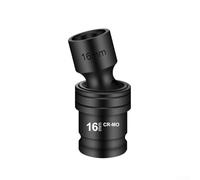 Adaptateur pour visseuse à percussion 1/2" Douille hexagonale avec manchon de joint et trou anti-détachement compatible avec filetage métrique 12-22 mm (16 mm)