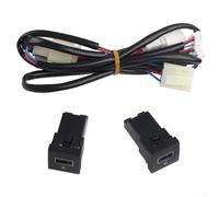 Adaptateur pour voiture ABS Pour Golf MK5 MK6 GTI Adaptateur(Double for QC 3.0)