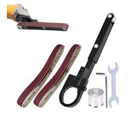 Adaptateur pour Winkelschleifer | Winkelschleifer Ständer | Aluminiumständer mit Antriebswelle & Schleifriemen für Stabile Polierbank | Umrüstset für 100 115 125 mm Schleifer für Werkbank