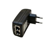 Adaptateur Power Over Ethernet 24V 1a, injecteur POE antidéflagrant, noir, prise ue, sécurité, anti rayures