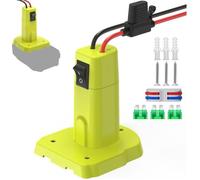 Adaptateur Power Wheel compatible avec batterie Ryobi 18 V kit convertisseur de batterie amélioré avec interrupteur fusible et bo