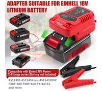 Adaptateur Powerbank pour démarrage de Voiture pour Batterie Einhell 18V Appareil de démarrage Portable pour Batteries