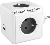 Adaptateur Powercube Original USB PD 20W, USB, USB-C, 4x prise gris