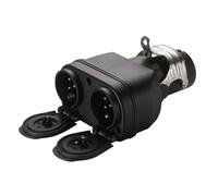 HELLA Adaptateur, prise - 12V - de 15 pôles à 7 pôles - Longueur: 155mm - Matière plastique - noir - DIN/ISO: 1724 N-Typ/1298 N-Typ/3731 S-Typ/1185 N-Typ - Quantité: 1 - 8JA 005 952-061