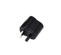 Adaptateur Prise Anglaise Adaptateur de Voyage AC 220V à DC 12V Prise Allume-Cigarette USB Adaptateur de Prise Universel Convertisseur Allume-Cigare de Voiture, Prise UK