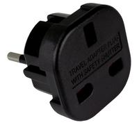Adaptateur Prise Anglaise Prise Anglaise Adaptateur Francais Dubai Irlande Angleterre Convertisseur de EU vers UK Noir