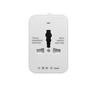 Adaptateur Prise Australie, Europe, Etats-Unis et Royaume-Uni Compact Blanc